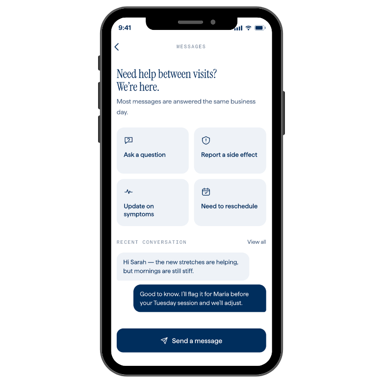 Messaging your care team between visits